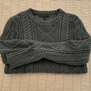 Banana Republic men’s medium crew chunky sweater deep green